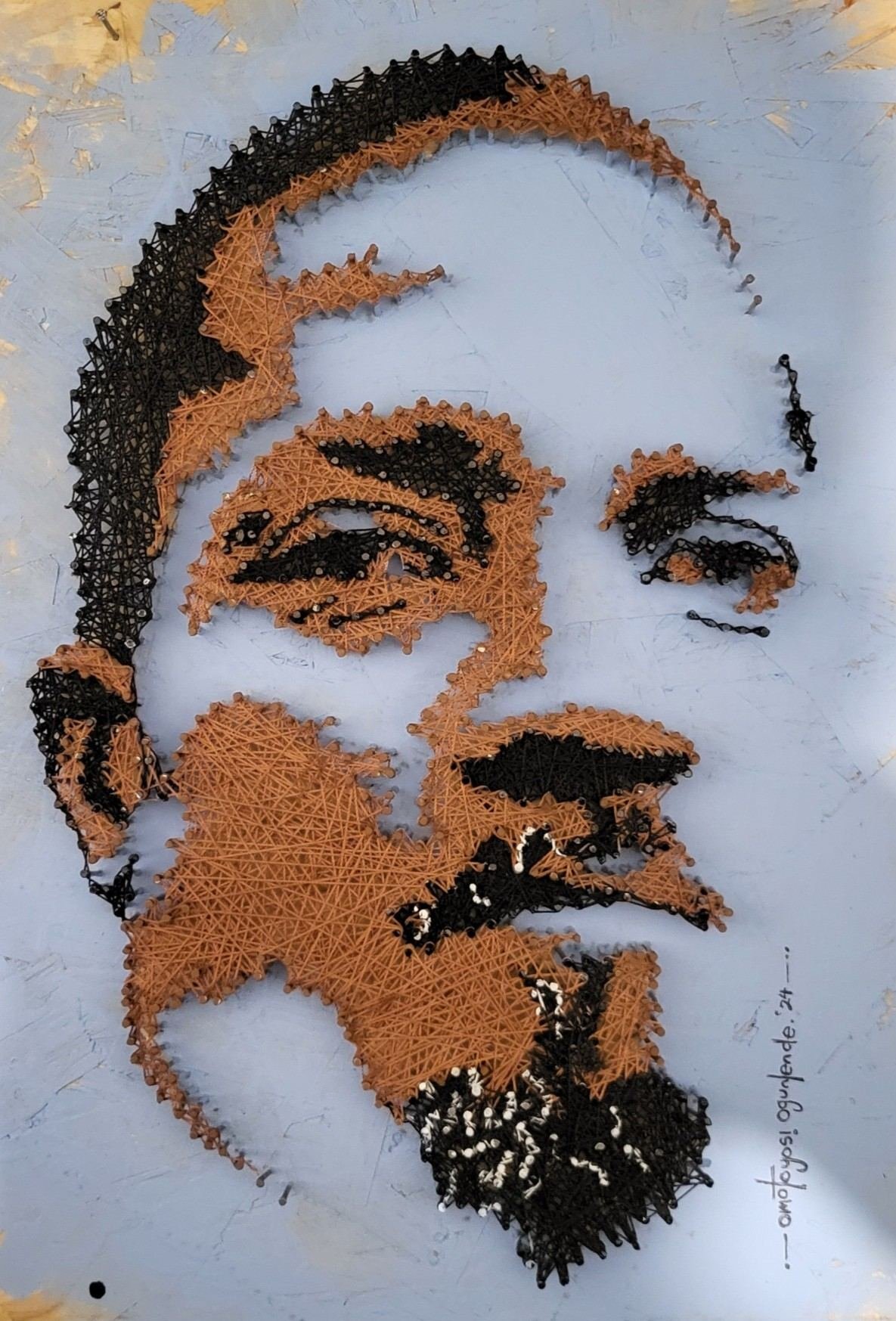Omotoyosi Ogunlende — string art self portrait