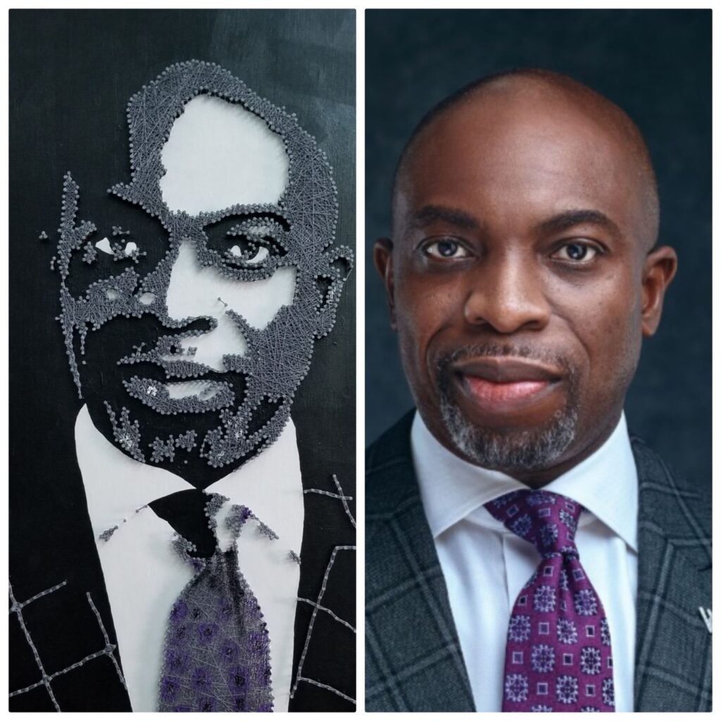 Hubert Wigwe — String Art Portraits